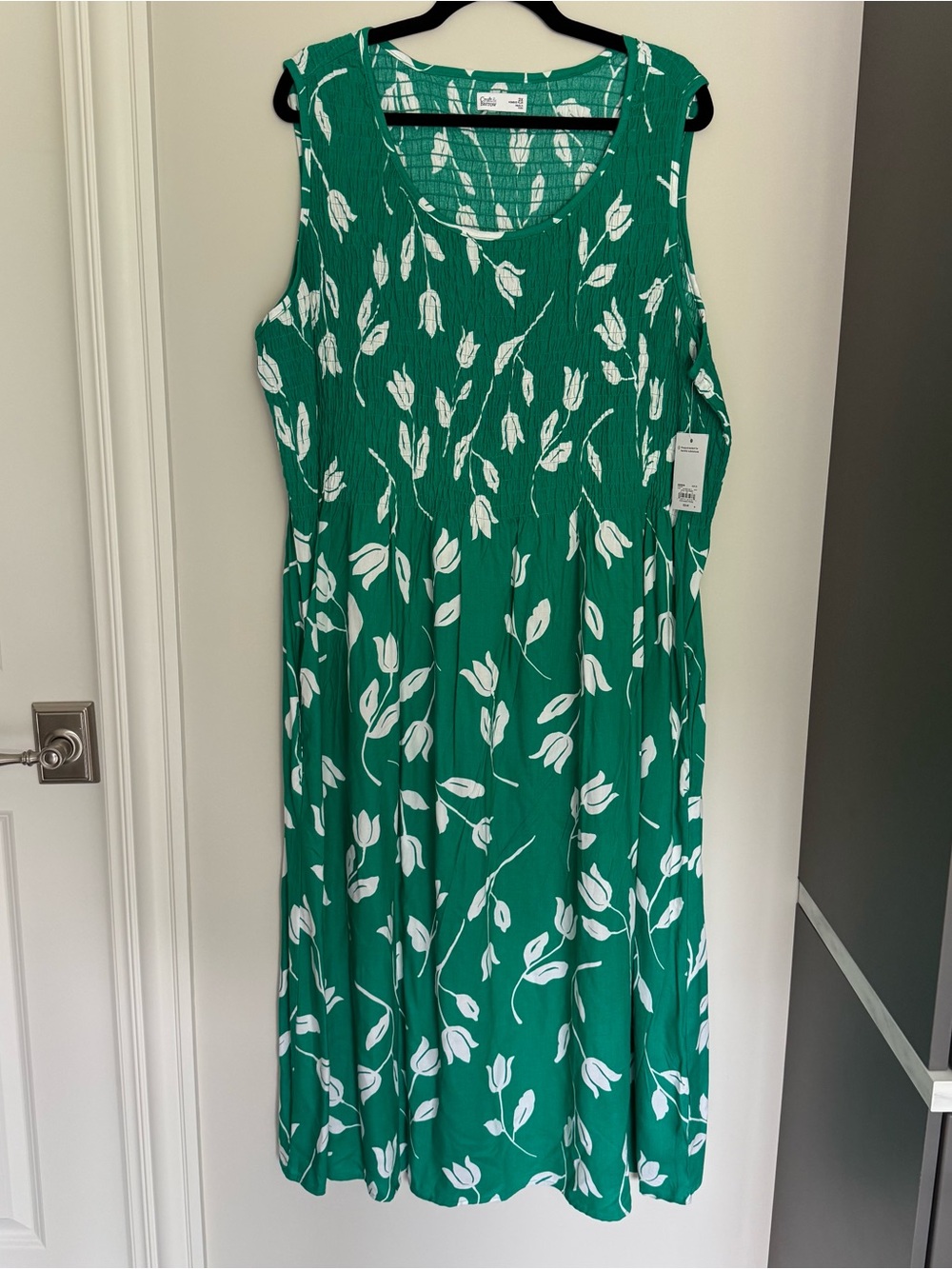 NEW Green Floral Sleeveless Midi Dress from Croft & Barrow